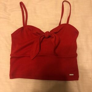 Hollister front tie crop top